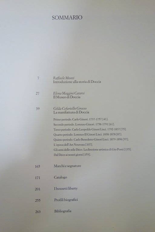 La Manifattura Richard Ginori di Doccia Mondadori De Luca 1988
