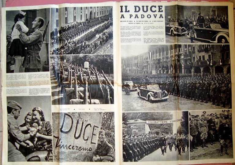 La Marcia della Giovinezza1940 grande giornale documentario fotografico