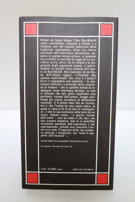 LA MASCHERA SACRA E ALTRI SAGGI BURCKHARDT SE ED. 1988 | Immagine Gallery 2
