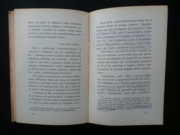 La Massoneria d'Oggi Attilio Ostuzzi Pia Societ‡ San Paolo 1941 …