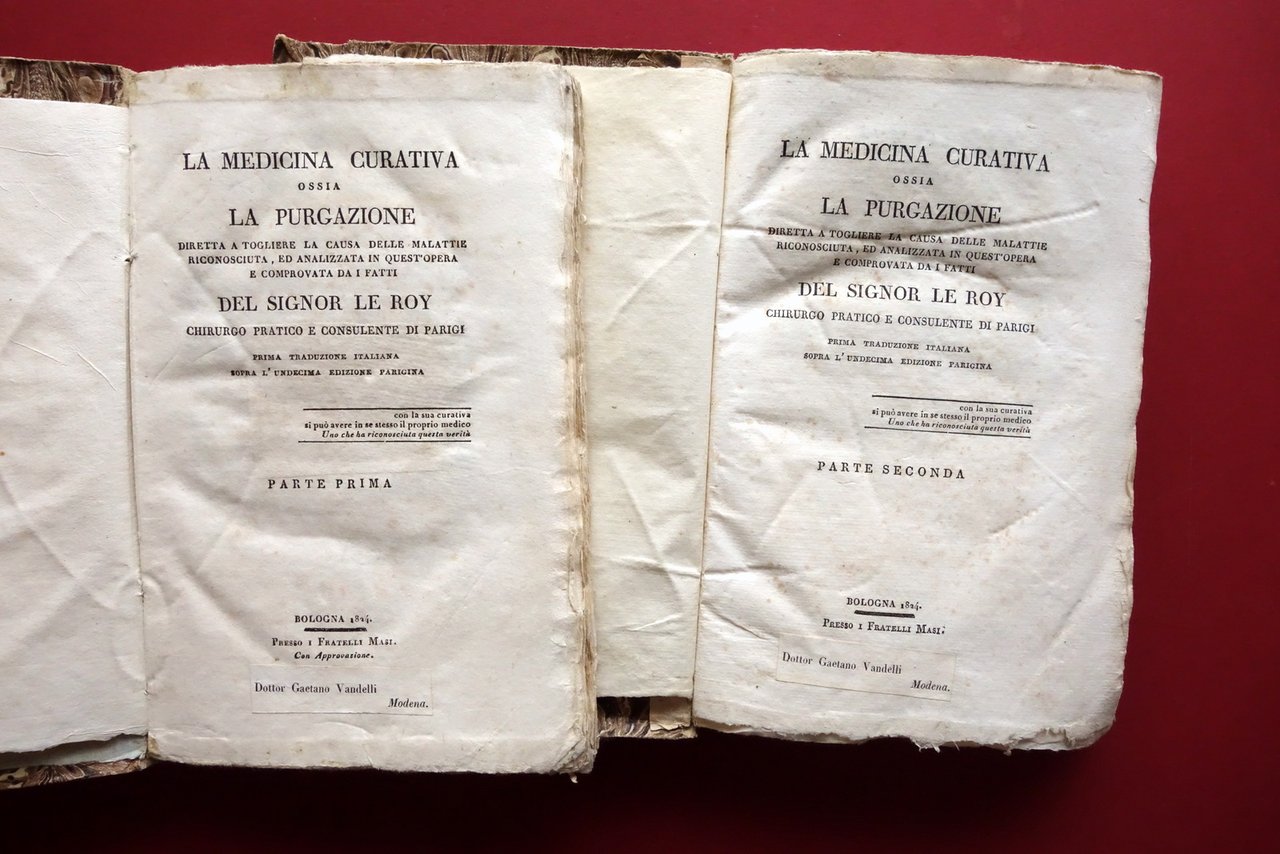 La Medicina Curativa ossia La Purgazione Le Roy Masi Bologna … | Immagine principale