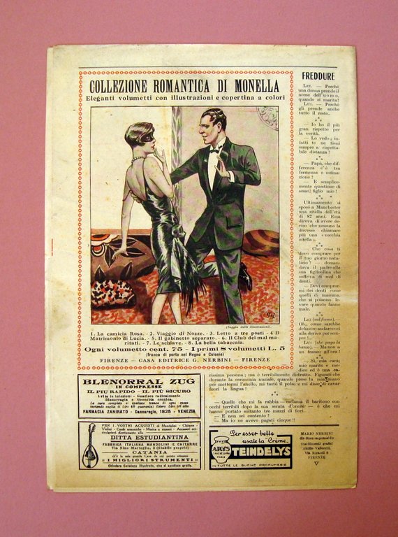 La Monella Rivista Anno III N.121 18 Settembre 1927 Firenze