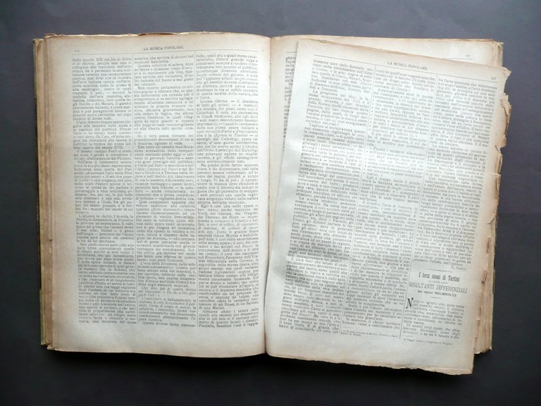 La Musica Popolare Sonzogno Milano 1885 12 Numeri Annata Completa