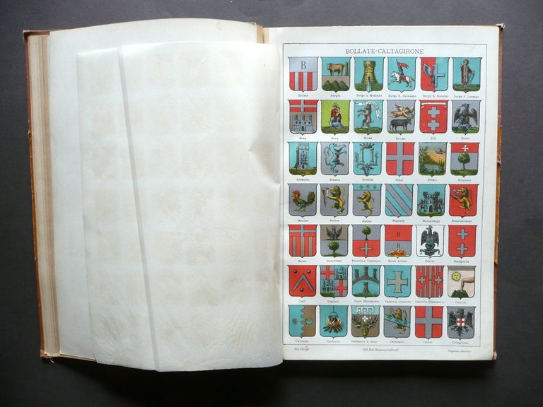 La Nuova Italia Stemmi Vallardi Milano Primo '900 Araldica Blasoni …