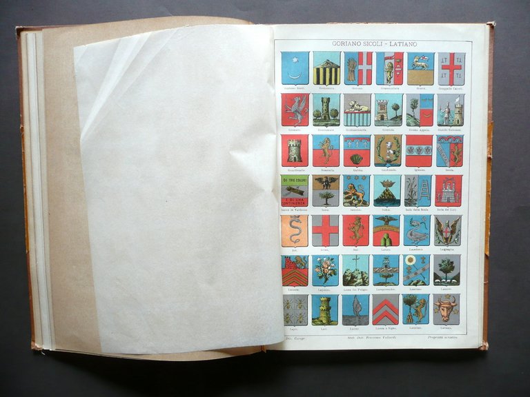 La Nuova Italia Stemmi Vallardi Milano Primo '900 Araldica Blasoni …