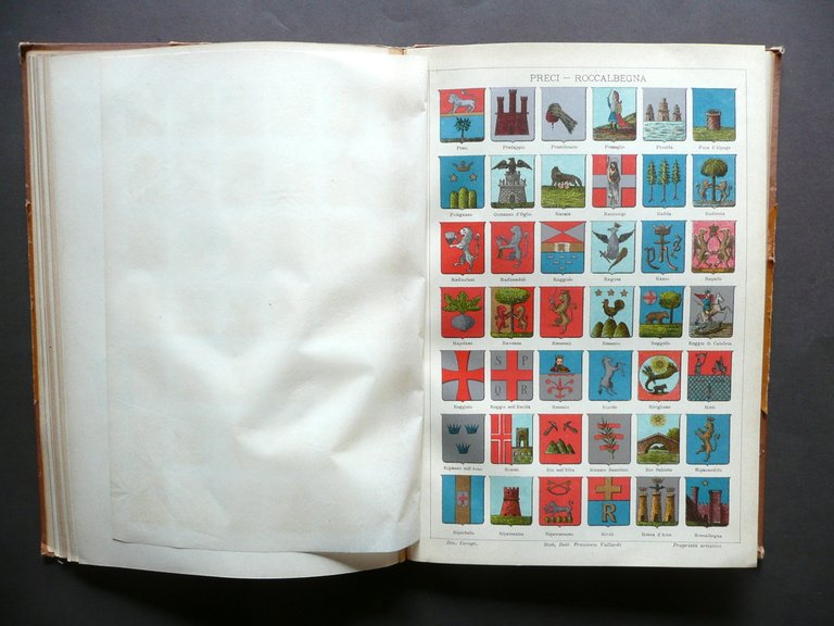 La Nuova Italia Stemmi Vallardi Milano Primo '900 Araldica Blasoni …