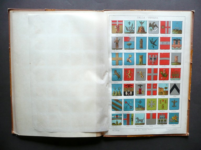 La Nuova Italia Stemmi Vallardi Milano Primo '900 Araldica Blasoni …