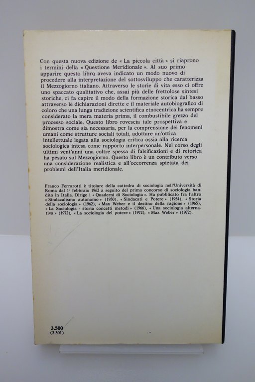 LA PICCOLA CITTA' FERRAROTTI DATI COMUNITA' ITALIA MERIDIONE LIGUORI 1973 … | Immagine Gallery 2