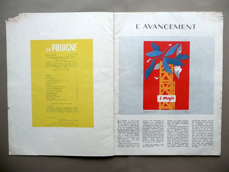 La Pologne Revue Illustree Numero 5 Varsavia 1956 Grafica Zahorski