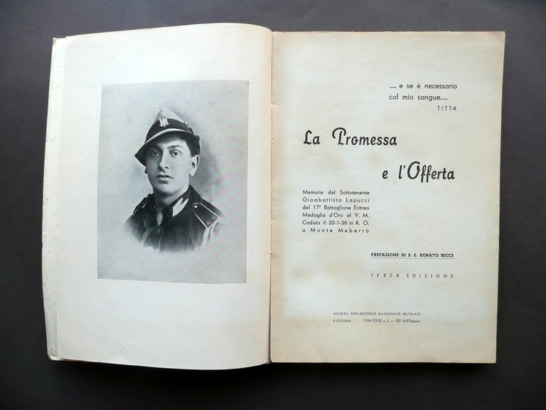 La Promessa e l'Offerta Memorie Sottotenente Lapucci AOI 1936 Ravenna … | Immagine Gallery 3