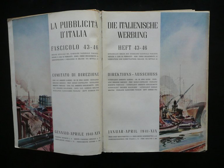 La Pubblicit‡ d'Italia Anno V Fascicolo 43-46 Gennaio Aprile 1941 …