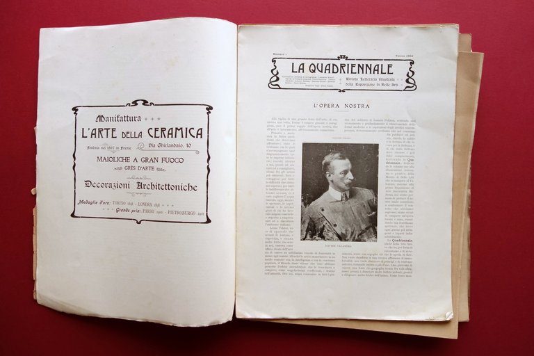 La Quadriennale 20 Numeri Torino 1902 Due Acqueforti Fontanesi Turchetti …