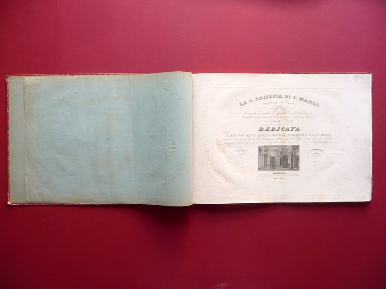 La R. Basilica di S. Marco Esposta in 6 Tavole Antonio Lazzari Venezia 1835 Raro