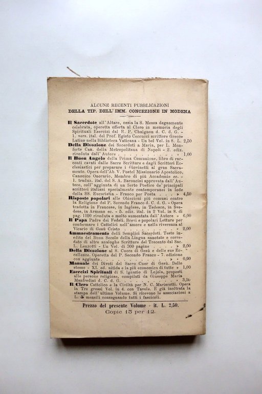 La Religione Cattolica il Protestantesimo e l'Incredulit‡ Imm. Concezione Modena | Immagine Gallery 2