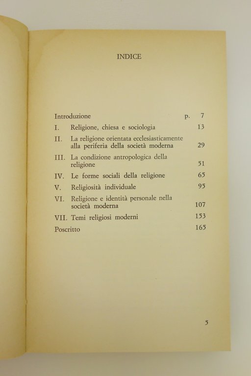 LA RELIGIONE INVISIBILE LUCKMANN IL MULINO 1969