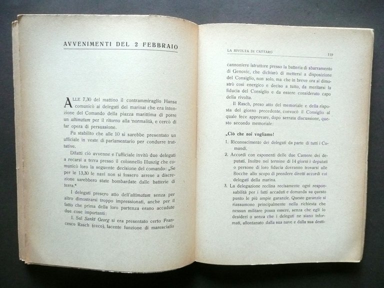 La Rivolta di Cattaro Capitano Neri Tipografia Mercurio Rovereto 1935 … | Immagine Gallery 5
