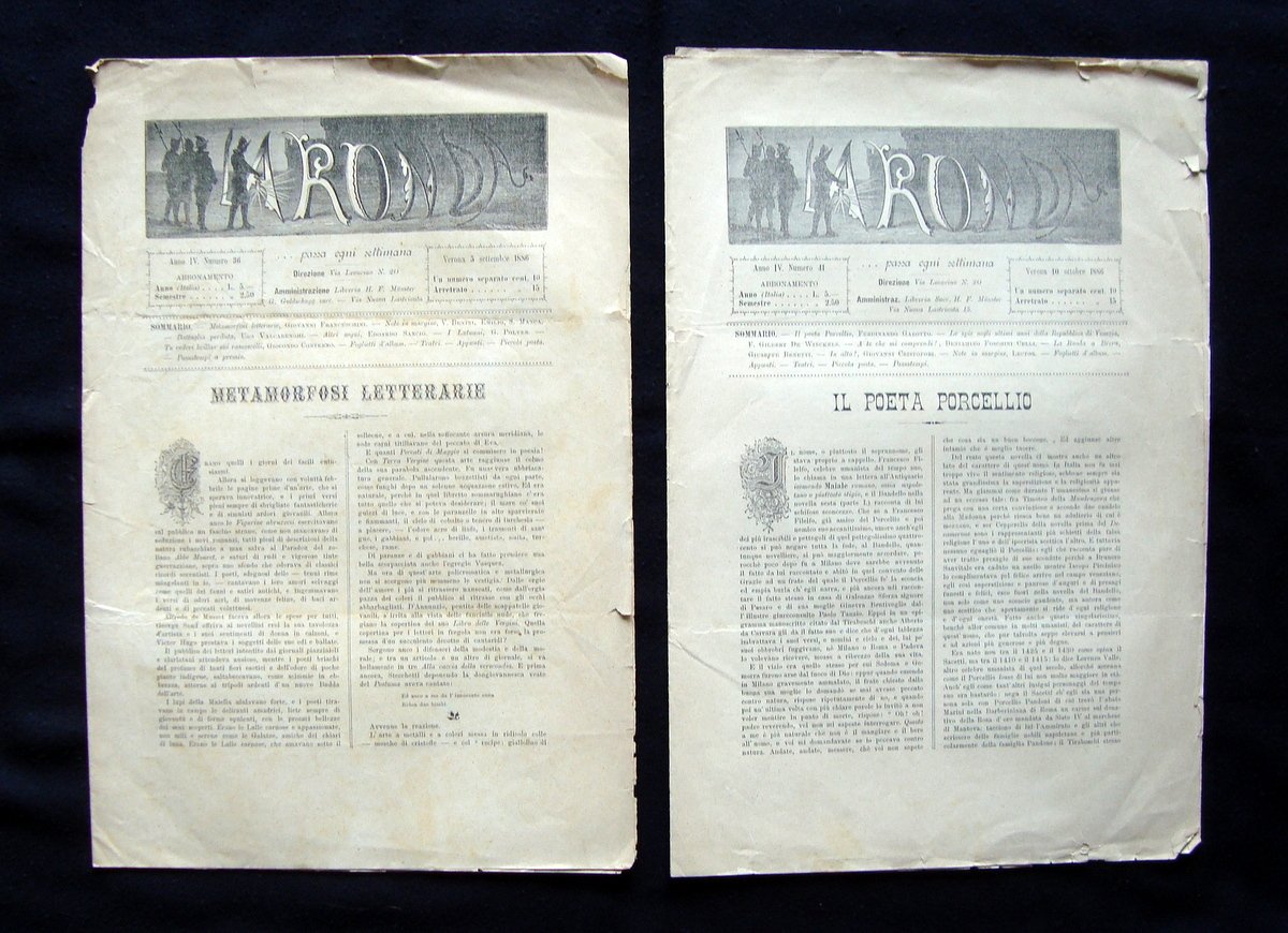 La Ronda Anno IV 2 Numeri 36 5 Settembre 1886 …