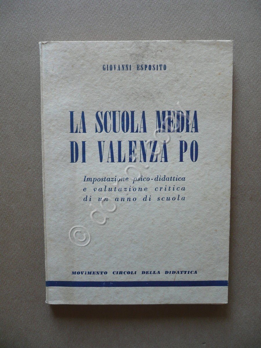 La Scuola Media di Valenza Po Giovanni Esposito Circoli della …