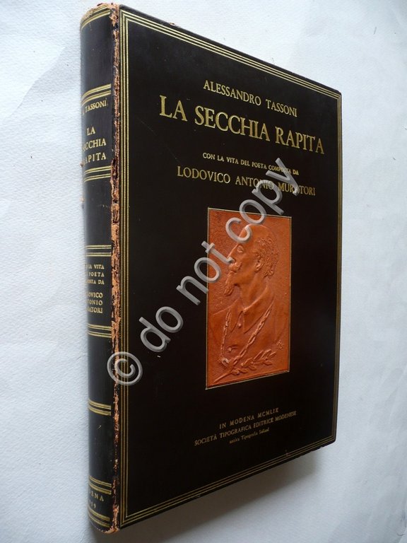 La Secchia Rapita Alessandro Tassoni Muratori Modena 1959 Legatura Gozzi Mucchi