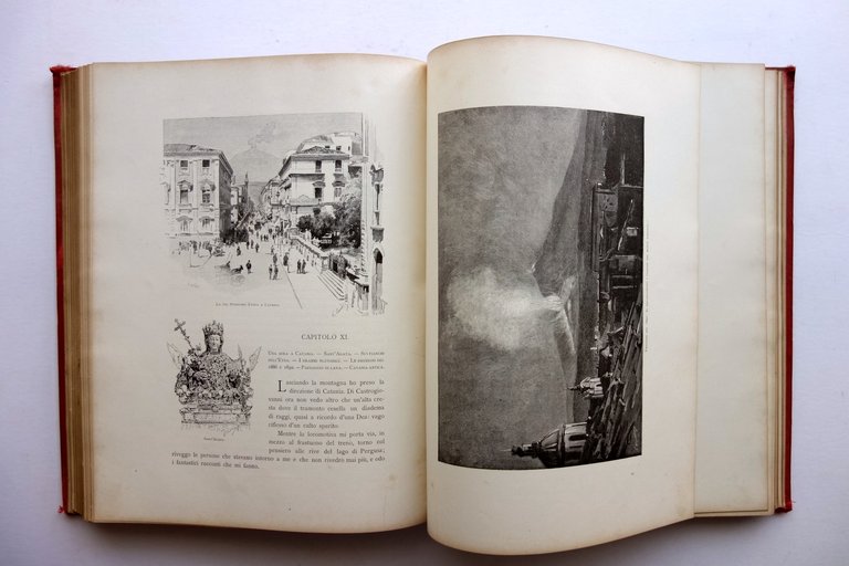 La Sicilia Gastone Vuillier Treves Milano 1897 Illustrato