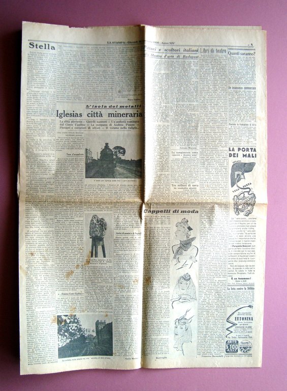 La Stampa n26 30/1/1936 Camicie Nere Generale Agostini Iglesias citt‡ …