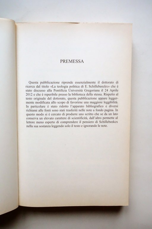 La Teologia Politica di Edward Schillebeeckx Fabrizio Rinaldi 2014 | Immagine Gallery 3