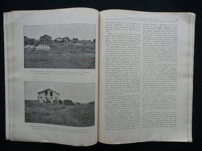 La Terra Anno I N.6 Bologna 1/6/1925 Bonifiche Tenuta Belfiore …