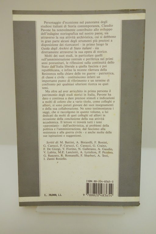 LABORATORIO DI STORIA STUDI IN ONORE DI CLAUDIO PAVONE PEZZINO …
