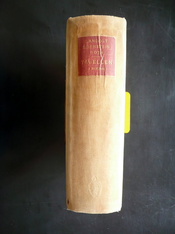 Landolt Bornstein Phtsikalisch Chemische Tabellen Springer Berlin 1912 Chimica