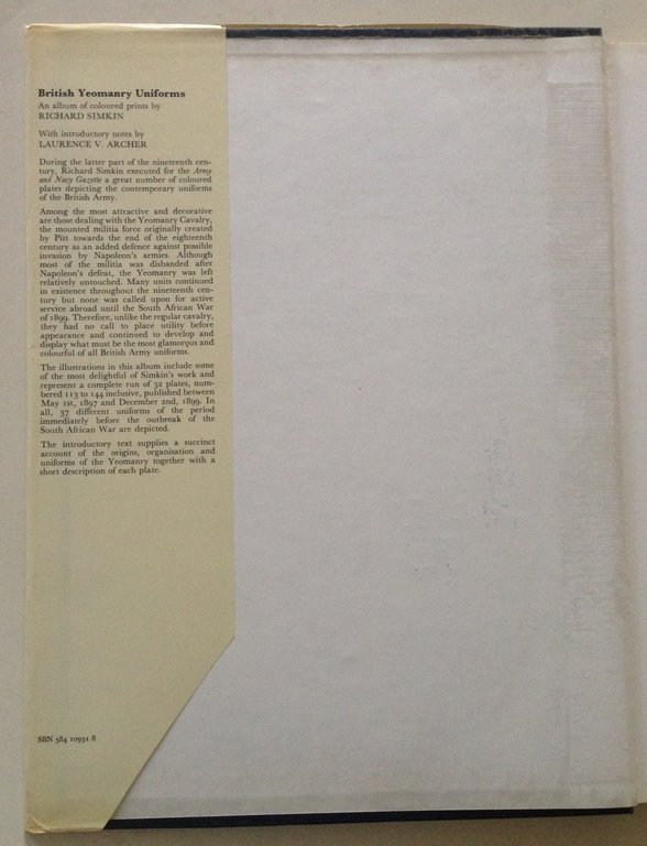 Laurence V Archer British Yeomanry Uniforms Prints by Richard Simkin …