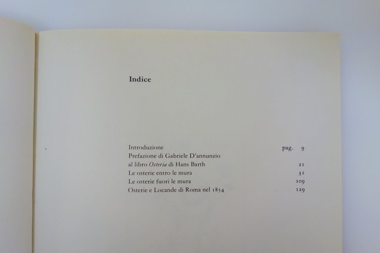LE ANTICHE OSTERIE DI ROMA BERNARDI COLONNA EDITORI 1988 PRIMA …