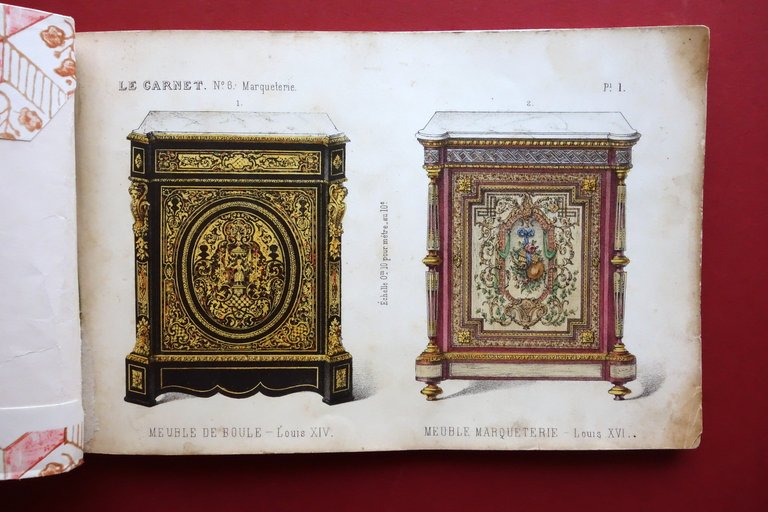 Le Carnet N. 6 Marqueterie Catalogo 24 Tavole Mobili Guilmard … | Immagine Gallery 1