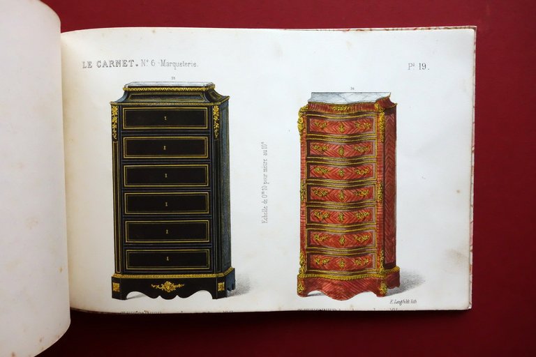 Le Carnet N. 6 Marqueterie Catalogo 24 Tavole Mobili Guilmard …