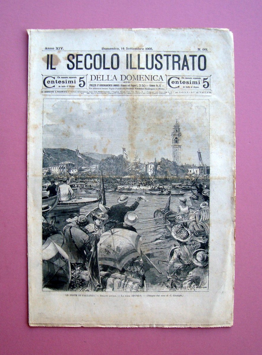 Le Feste di Pallanza PiedigrottaIl Secolo Illustrato 14 settembre 1902 …