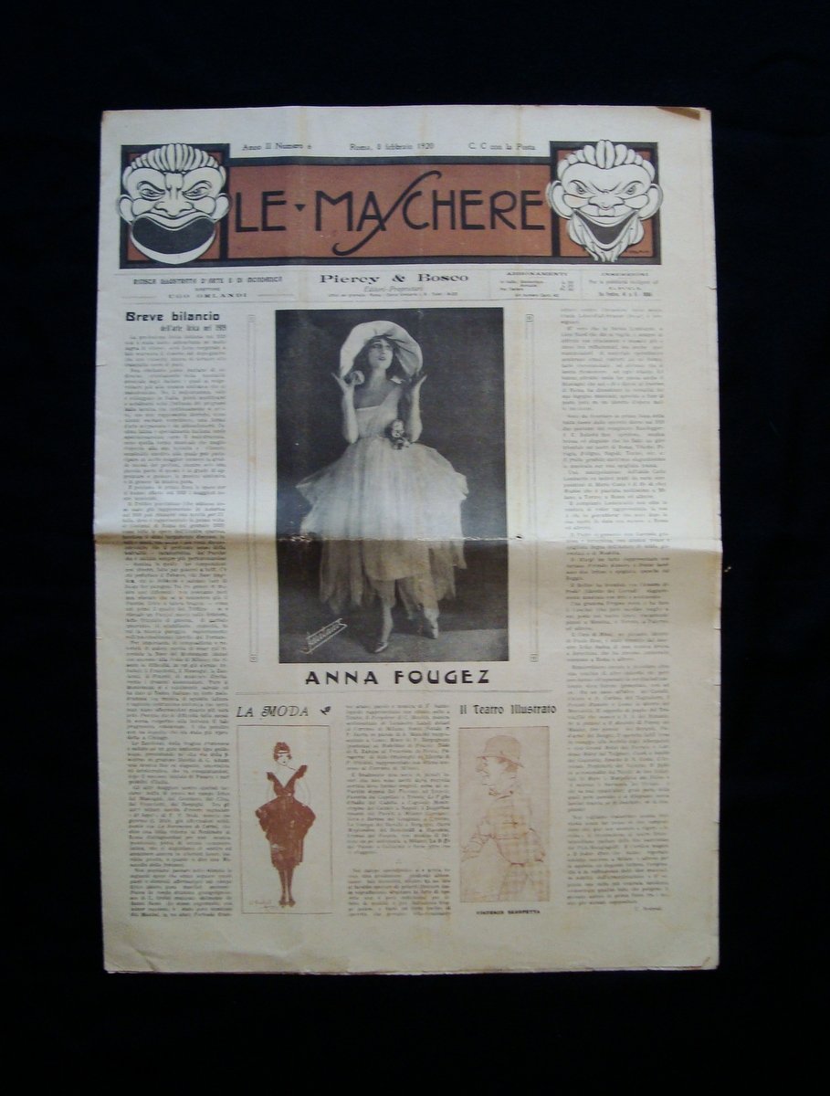 Le Maschere Anno II Numero 6 Roma 8 Febbraio 1920 …