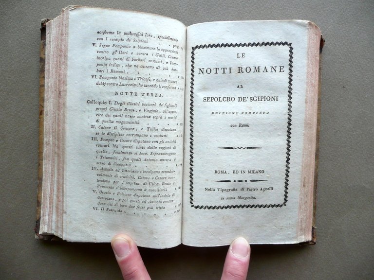 Le Notti Romane al Sepolcro degli Scipioni Verri Agrelli 1806 …