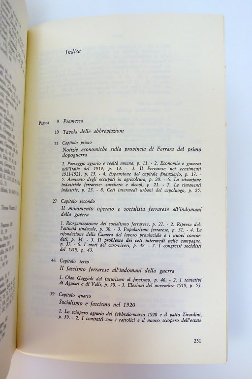 LE ORIGINI DEL FASCISMO A FERRARA 1918-1921 ROVERI FELTRINELLI 1974