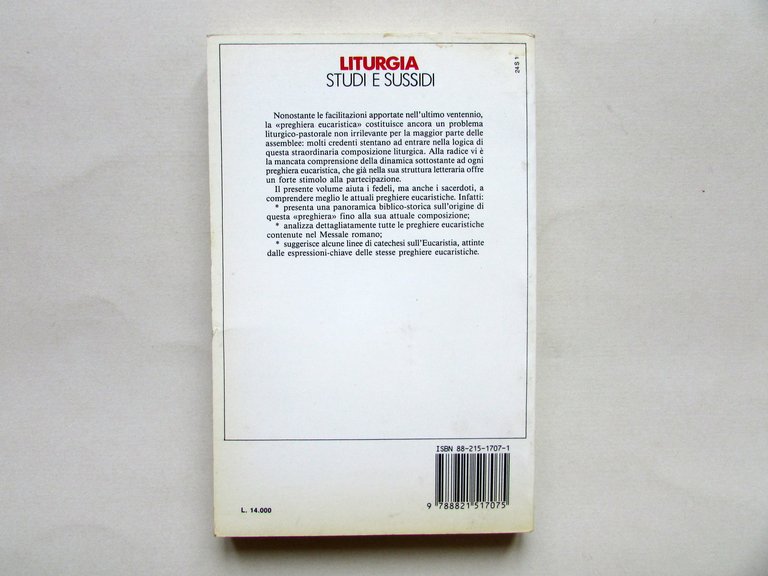 Le Preghiere Eucaristiche Analisi e Indicazioni Catechistiche Paoline 1989 | Immagine Gallery 2