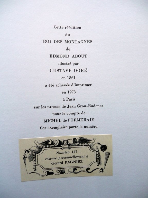 Le Roi Des Montagnes Par Edmond About Gustave DorË Paris … | Immagine Gallery 6