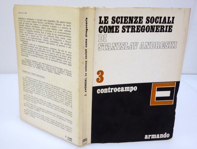 LE SCIENZE SOCIALI COME STREGONERIE ANDRESKI ARMANDO EDITORE 1977