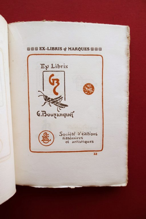 Le Second Livre des Monogrammes Marques Ex Libris G. Auriol …