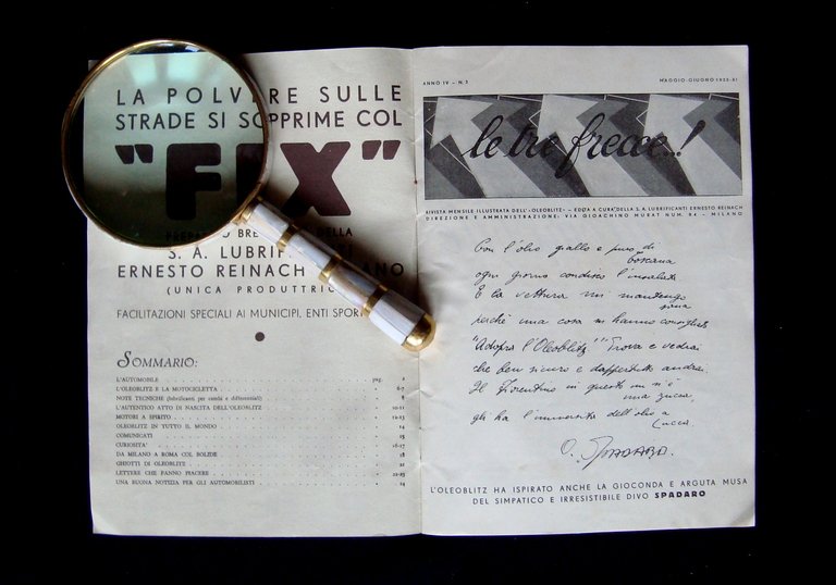 Le tre frecce tre numeri 1933 rivista mensile Oleoblitz Anno …