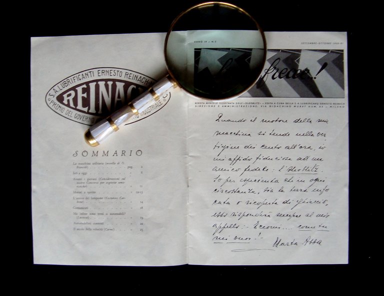 Le tre frecce tre numeri 1933 rivista mensile Oleoblitz Anno …