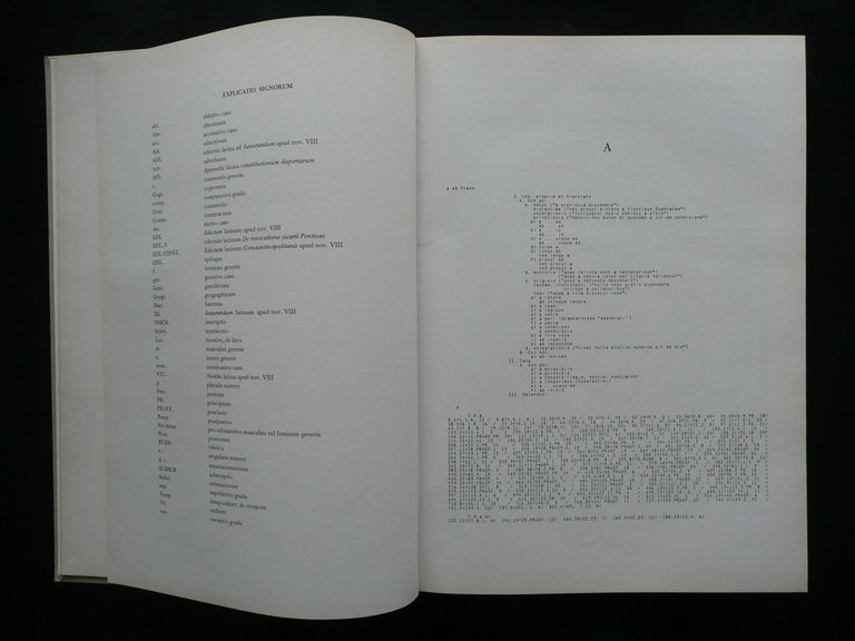 Legum Iustiniani Imperatoris Vocabularium Novellae Pars Latina Tomus I 1977