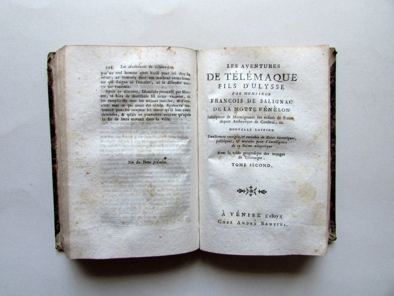 Les Aventures de Telemaque Fils d'Ulysse par F. de Salignac …