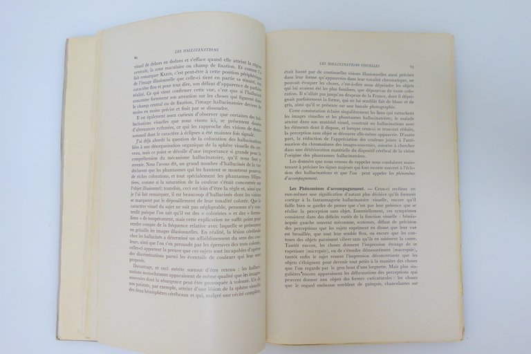 LES HALLUCINATIONS CLINIQUE ET PHYSIOPATHOLOGIE JEAN LHERMITTE 1951 FRANCESE