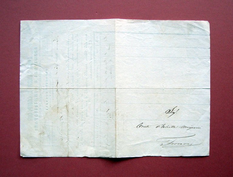 Lettera di Porto 1856 L.Turchi e C. Fabbrica Saponi Deposito …