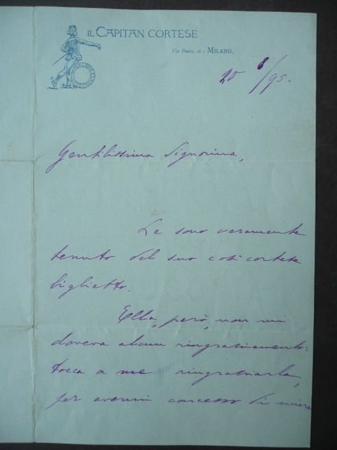 Lettera Interamente Autografa Giannino Antona Traversi Teatro Commedie 1895