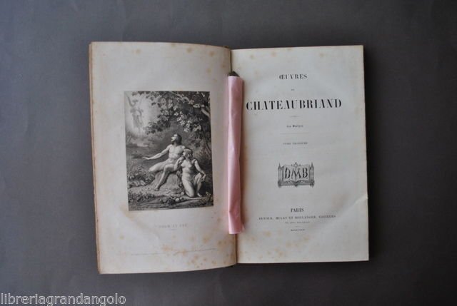 Letteratura Francese Opere Chateaubriand Les Martyrs Martiri Incisioni 1857