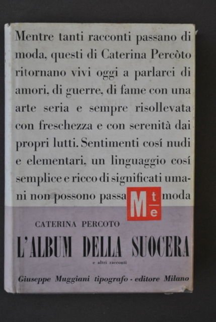 Letteratura Italiana Racconti Album della Suocera Percoto Muggiani Milano 1945 | Immagine principale